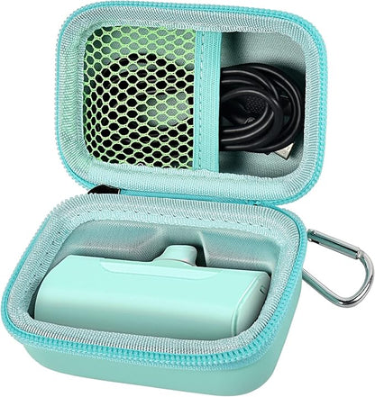 Portable Charger Power Bank Case for Swyop/for Feob/for Charmast/for JEJILL/for LanLuk/for VEGER/for iWALK/for Taegila/for Kuulaa and More Small Charging Battery Pack - Bag Only (Green)