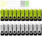 Thumb Drive 16GB 20 Pack Nicepicten FAT32 USB Storage 2.0 Flash Drives Bulk