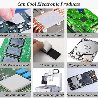 Thermal Pad 14.8 W/mK, 120x120x1.5mm, Non Conductive, High Temp Resistance, Silicone, For Laptop, GPU, CPU, LED Cooler