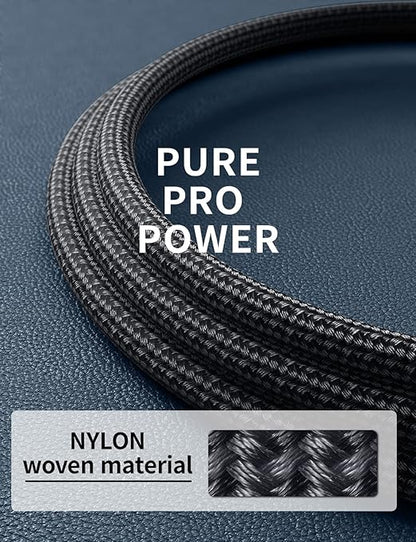 PRAKIE USB C to USB C Cable 6FT, USB Type C Fast Charging Cable 2Pack Nylon Braided USBC iPhone Charger Cord Compatible with iPhone 16/15/Pro Max/PlusSamsung Galaxy S23/LG/Switch