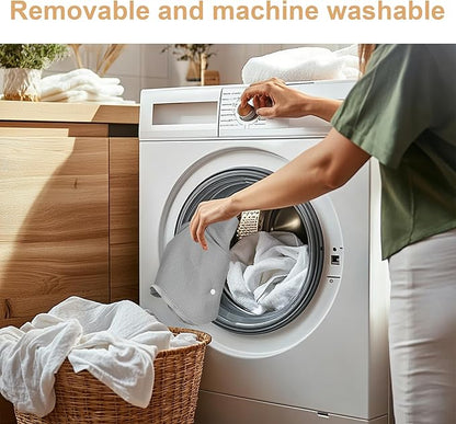XWZO Laptop Lap Desk with Cushion, Ergonomic Wrist Rest Home Office Laptop Desk, Portable Memory Foam Arm Rest Gaming Pillow, Work or Sleep Pillow Stand for Bed, Eye Mask Included, Beige