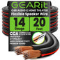 GEARit 14 Gauge Speaker Wire 100FT,14/2 Speaker Cable for Home & Car Audio