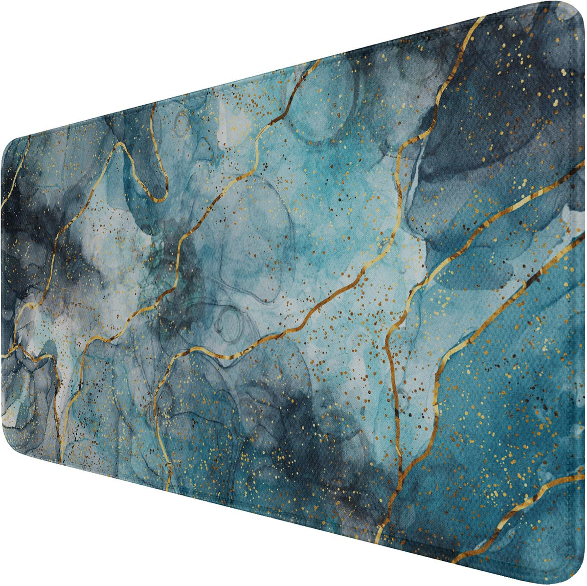 Large Mouse Pad with Stitched Edges, Durable Non-Slip Natural Rubber Base