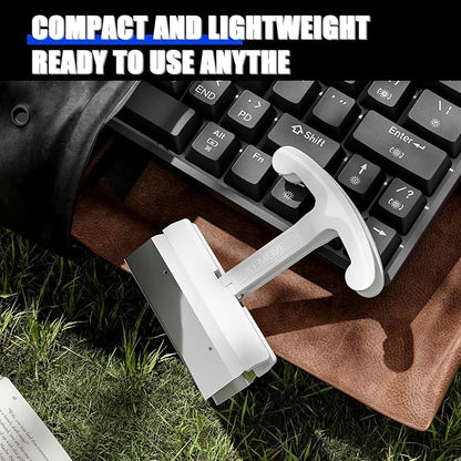 KEMOVE P11 4-Key Keycap Puller - Custom Gaming Mechanical Keyboard Cleaning and Removal Tool, Made with PC and 420 High-Carbon Stainless Steel, Suitable for Standard Layout Keyboards (White)