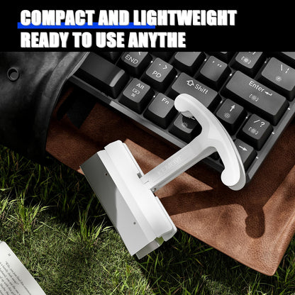 KEMOVE P11 4-Key Keycap Puller - Custom Gaming Mechanical Keyboard Cleaning and Removal Tool, Made with PC and 420 High-Carbon Stainless Steel, Suitable for Standard Layout Keyboards (White)