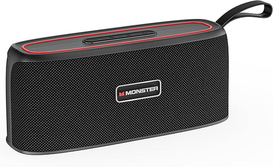 Monster Shock Portable Bluetooth Speaker,30W Loud Sound, IPX6 Waterproof Speaker,17 Hours Playback, Bluetooth 5.4 TWS Pairing Portable Wireless Speaker for Home, Outdoors