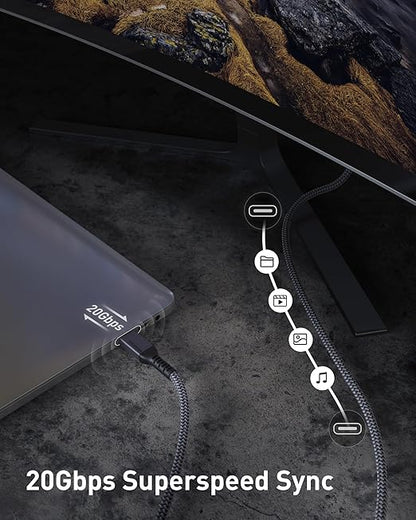 Maxonar 16.5FT Thunderbolt 4 Cable with 20Gbps Data Sync/100W Charging and 4K@60Hz for Thunderbolt 4/3, USB4, and USB C Devices