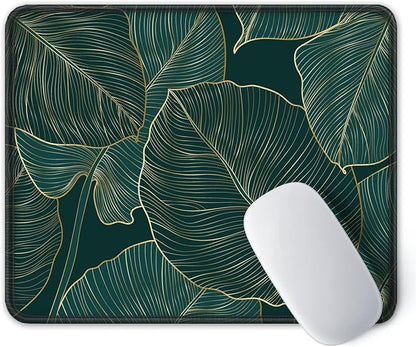ITNRSIIET Mouse Pad with Stitched Edge Premium Textured Smooth Precise Operation Waterproof Washable Non-Slip Rubber Base Desktop Protection Mat, 10.2×8.3×0.12 inches, Palm Texture