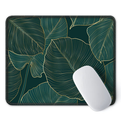 ITNRSIIET Mouse Pad with Stitched Edge Premium Textured Smooth Precise Operation Waterproof Washable Non-Slip Rubber Base Desktop Protection Mat, 10.2×8.3×0.12 inches, Palm Texture