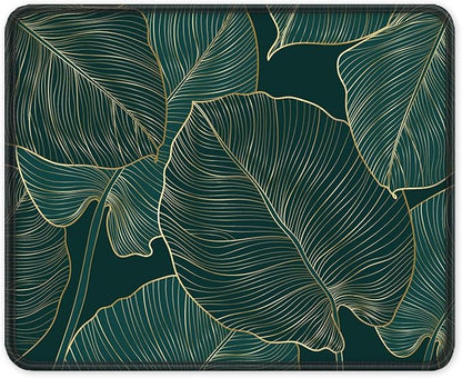 ITNRSIIET Mouse Pad with Stitched Edge Premium Textured Smooth Precise Operation Waterproof Washable Non-Slip Rubber Base Desktop Protection Mat, 10.2×8.3×0.12 inches, Palm Texture