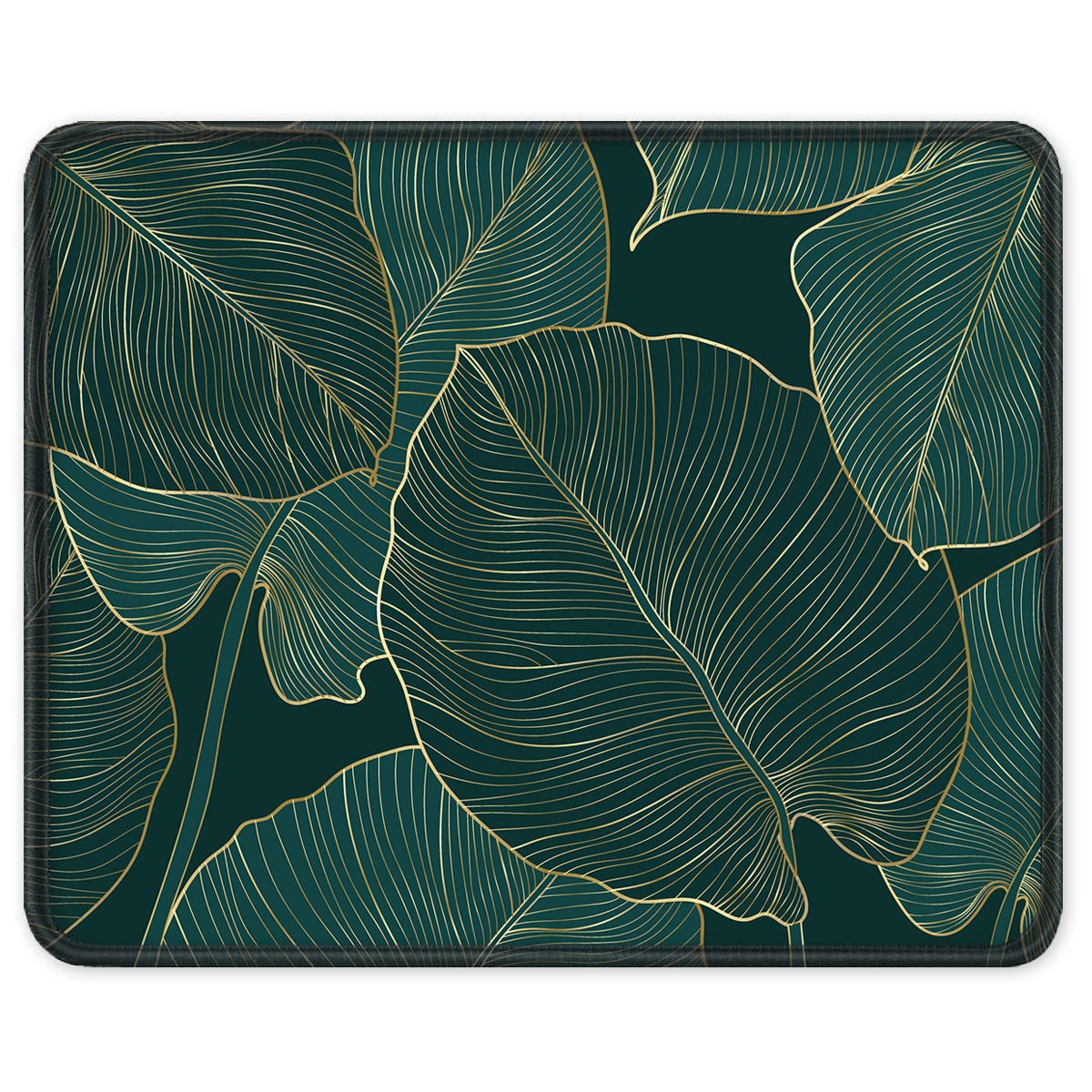 ITNRSIIET Mouse Pad with Stitched Edge Premium Textured Smooth Precise Operation Waterproof Washable Non-Slip Rubber Base Desktop Protection Mat, 10.2×8.3×0.12 inches, Palm Texture