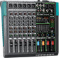 Depusheng MX6 6 Channel Sound Mixer Audio Mixing Console 48V 256DSP Professional USB PC Play Record Podcast Live Broadcast (US MX6)
