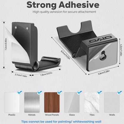 OIVO Controller & Headset Wall Mount Holder Stand, Foldable Headphone Stand, Gaming Controller Holder Hanger Hook, Universal Storage Organizer Controller/Earphone/Game Accessories-5 Packs