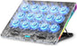 AICHESON Gaming Laptop Cooling Pad with 15 Cooler Fans, RGB Ultimate Computer Stand Base with Silent Fans for 15-18 Inch Laptops, Blue LED Lights