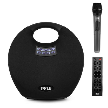 Pyle Mini IPX4 Waterproof Wireless Portable Bluetooth Speaker, with Built in Rechargeable Battery, Wireless Microphone, Clear Surround Sound, for Indoor and Outdoor Activities