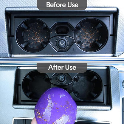 PULIDIKI Car Cleaning Gel for Car Cleaning Putty Car Putty Auto Detailing Tools Car Slime Cleaner Dust Cleaning Gel for Car Interior Cleaner Car Accessories Keyboard Cleaner Purple (4Pack)
