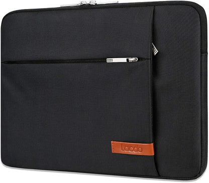 Lacdo Tablet Sleeve Case for 13 inch New iPad Air M3 M2 2025-2024, 13 inch New iPad Pro M4 2024, 12.9" iPad Pro 6 5 4 3 with Magic Keyboard and Smart Keyboard Folio, Water-Resistant Tablet Bag, Black