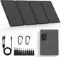 N-Type 16BB 50W Portable Solar Panels,Foldable Solar Panel Charger IP68 Waterproof with USB-A and USB-C Ports DC 18V Output for Small Power Station Outdoor Camping RV Trip