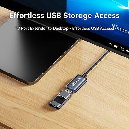 USB Extension Cable USB 3.0 Extension Cord Type A Male to Female Cord Nylon Braided High Data Transfer Compatible with USB Keyboard, Mouse, Flash Drive(3ft)