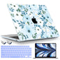 TWOLSKOO Compatible with MacBook Air 13 inch Case M5 2026 M4 2025 M3 M2 2024-2022 A3449 A3240 A3113 A2681, Plastic Hard Shell & Keyboard Cover for MacBook Air 13.6 inch Case, Blue Chinoiserie