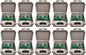 Outdoor Ethernet Surge Protector (10 Pack) PoE+ Gigabit - Gas Discharge Tube GDT -Wall Mount -RJ45 Lightning Suppressor -LAN Network CAT5/CAT6 Thunder Arrestor -GbE 1000 Mbps Protection- Tupavco TP303