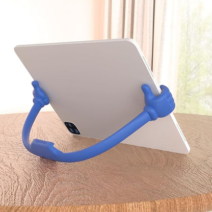 Honsky Thumbs Up 2 Pack Tablet Stand - Compatible with iPad, Samsung Galaxy Tabs, iPhone Pro Max - Universal Cute, Blue/Yellow