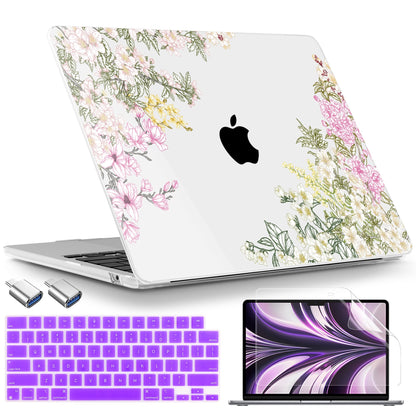 TWOLSKOO Compatible with MacBook Air 13 inch Case M5 2026 M4 2025 M3 M2 2024-2022 A3449 A3240 A3113 A2681, Plastic Hard Shell & Keyboard Cover for MacBook Air 13.6 inch Case, Mobilnoe