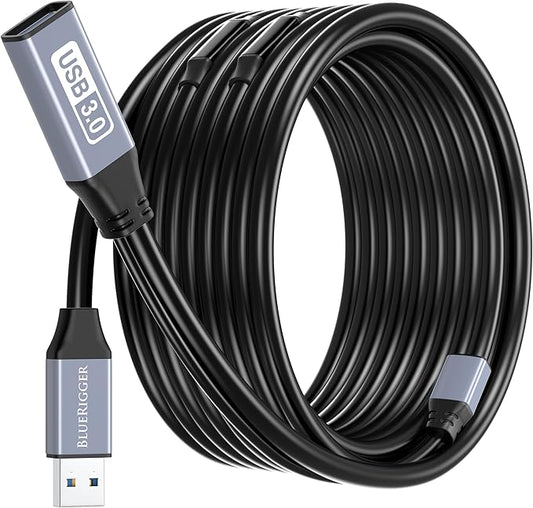 BlueRigger Active USB 3.0 Extension Cable 75FT (5 Gbps USB Extender Cord, in-Wall CL3 Rated) - Long USB Extension Cable for Webcam, VR Headset, Printer, Hard Drive, Keyboard, Mouse