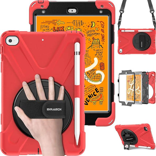 BRAECN iPad mini 5 Case, iPad mini 4 Case - Red