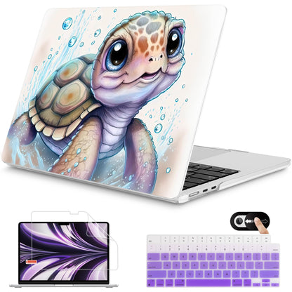 Mektron for 2026 MacBook Air 13-inch M5 Laptop Case A3449 with 13.6-inch Liquid Retina Display Fits 2025 A3240 M4 2024 A3113 M3 2023 A2681 M2 Printed Shell for MacBook Air 13.6", Dahlia Flower C035