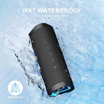 Vanzon V40 Bluetooth Speakers, Wireless Portable Bluetooth Speaker with IPX7 Waterproof, 24H Playtime, 24W Stereo Sound and TWS Dual Pairing, Great Choice for Gift