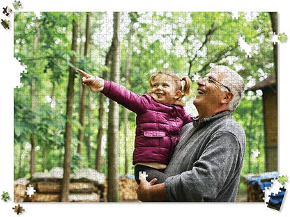 Photo Personalized Puzzle for Father's Day - 1000 Piece - I See Me! (Horizontal/Landscape)