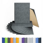 12 Pack Hexagon Acoustic Panels Self Adhesive Sound Proof Foam(Silver Gray)