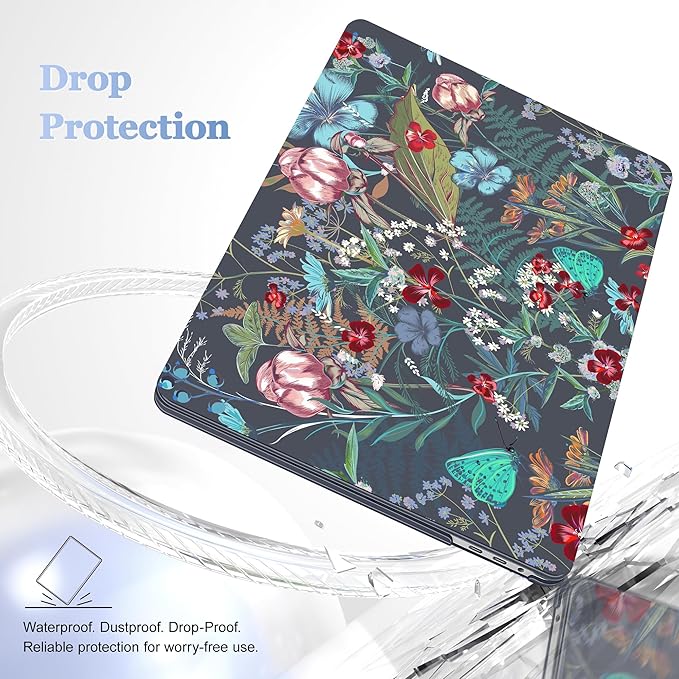 for MacBook Pro 16 inch Case 2019 2020 Release Model A2141, Plastic Hard Shell Cover with Keyboard Cover & Screen Protector for MacBook Pro 16 inch with Touch Bar & Touch ID, Flowers & Herbs
