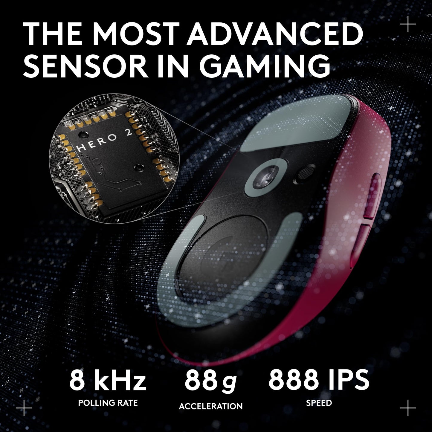Logitech G PRO X Superlight 2 DEX Wireless Gaming Mouse - Magenta