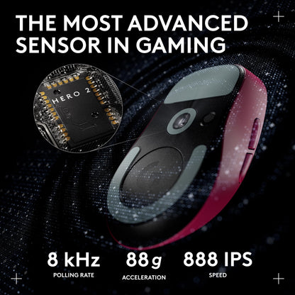 Logitech G PRO X Superlight 2 DEX Wireless Gaming Mouse - Magenta