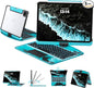 Transparent Case with Keyboard for 2024 iPad Pro 13 inch (M4), iPad Pro 13,7-Color Backlit,Magic Wireless Keyboard, 360°Rotating,Multi-Touch trackpad,Pencil Holder,with Shortcuts,Blue