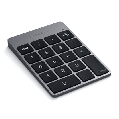 Satechi Slim Aluminum Bluetooth Keypad, 18-Key Number Pad, Space Gray