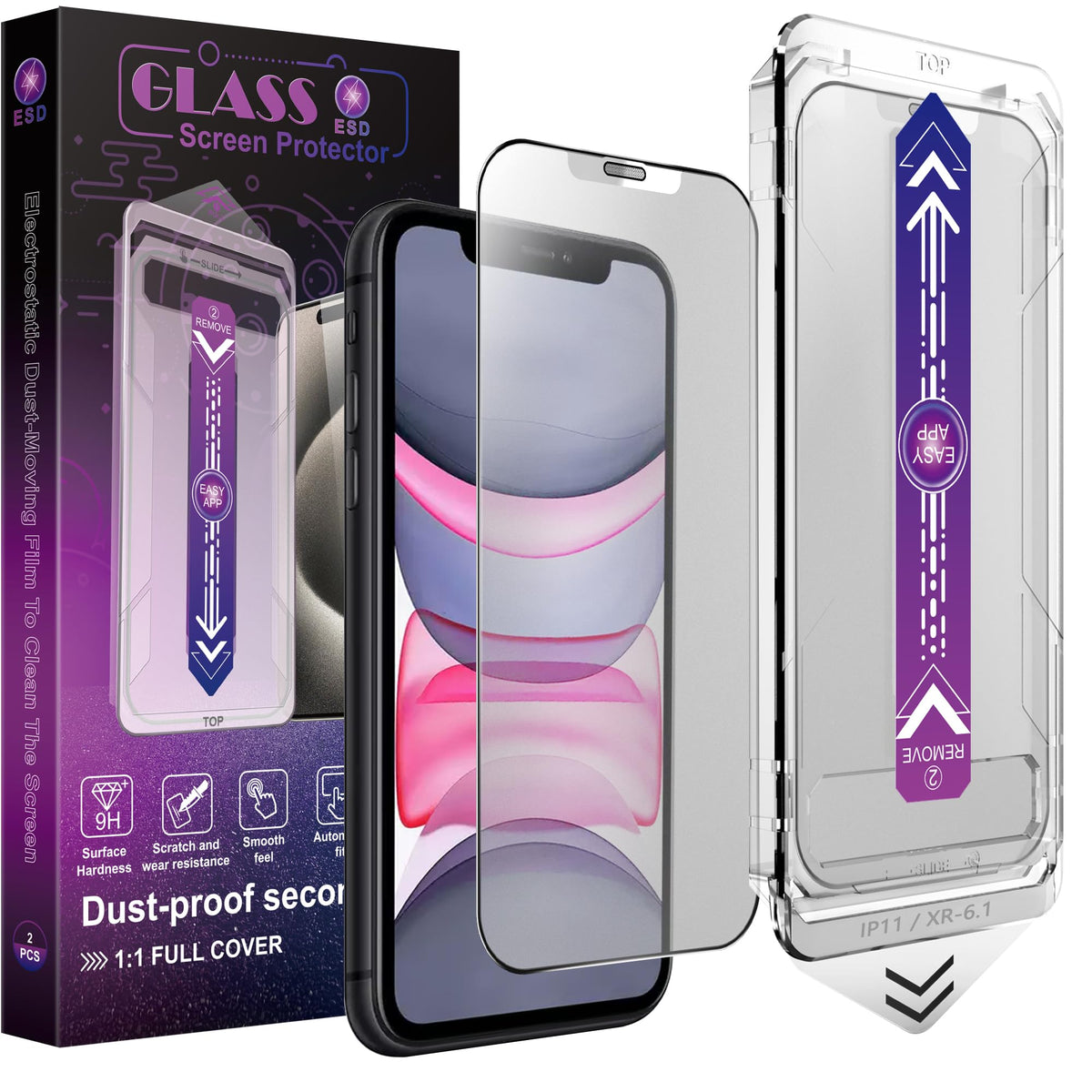 CHRYSHA 2-Pack Matte Screen Protector for iPhone 12 Pro Max 6.7-Inch, Auto Dust Removal, No Bubbles, High Definition Clear, Easy Installation