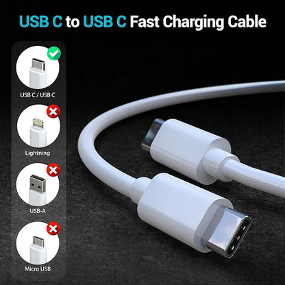 Phone 15 16 Charger, 30W Super Fast Charging, USB C Block Type C Cable Cord 10ft for iPhone iPhone 16,16 Plus,16 Pro,16 Pro Max, iPhone 15, iPad Pro 12.9/11, Galaxy S24,S23-2Pack