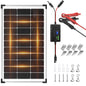Voltset 20W 12V Solar Panel Battery Charger Trickle Maintainer Kit