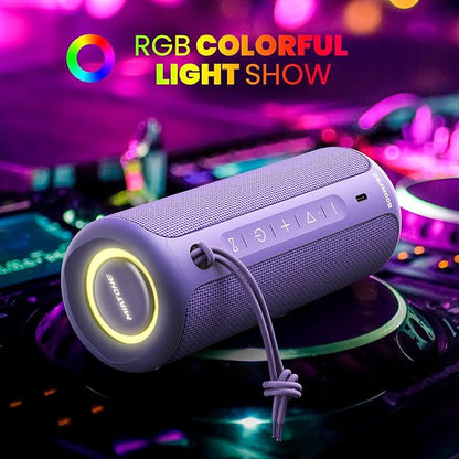 MIATONE Portable Bluetooth Speaker 36W Stereo Sound Bass Boost, 24H Playtime, Bluetooth 5.3 TWS Pairing Girl Friend Gifts for Woman(Purple)