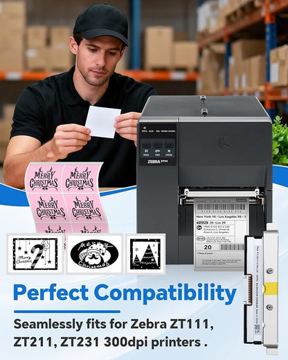 P1123335-013 Genuine Print Head for Zebra ZT111 ZT211 ZT231, New Printhead for Zebra Barcode Thermal Label Industrial Printer 300dpi OEM Replacement P112217-10