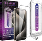 2 Pack Screen Protector for iPhone 16 Pro, 9H Tempered Glass, Full Coverage, Anti-Fingerprint, Auto Dust-Elimination, No Bubble, Easy Installation