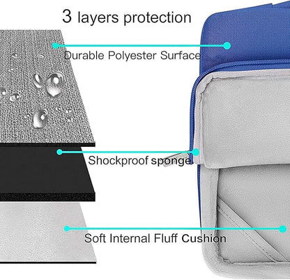 MOSISO Compatible with MacBook Air 13 inch Case 2025 2024 2023 2022 M4 A3240 M3 A3113 M2 A2681, Hard Shell&Sleeve Bag&Keyboard Skin&Webcam Cover&Screen Film for MacBook Air 13.6 inch, Royal Blue
