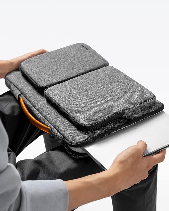 tomtoc 360 Protective Laptop Sleeve for 2026 14-inch MacBook Pro M5/M4/M3/M2 Pro/Max A3426 A3434 A3401 2026-2021, 13.5-14.4 Inch Surface Laptop 7/6/5/Studio 2/1, Water-Resistant Carrying Case