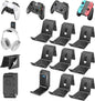 OIVO Controller & Headset Wall Mount Holder Stand, Foldable Headphone Stand, Gaming Controller Holder Hanger Hook, Universal Storage Organizer Controller/Earphone/Game Accessories-9 Packs