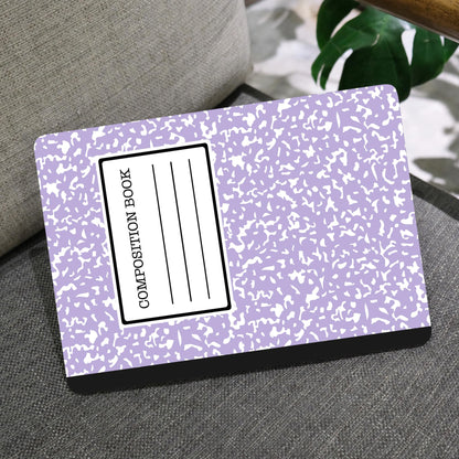 MEEgoodo Case for MacBook Pro 13 inch Case with M2 Chip 2022 2021 2020 New A2338 M1 A2251 A2289, Hard Shell with Keyboard & Camera Cover Compatible with 13 inch MacBook Pro, Composition Book Purple