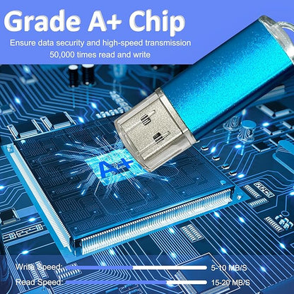 4GB USB Flash Drive 10 Pack Nicepicten USB 2.0 Thumb Drives Metal Jump Zip Drive Memory Stick Pendrive Memoria USB 4 GB with 10PCS Lanyard Label - Mixcolor 10 X 4GB Flash Drives