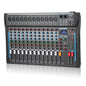 SIKUING 12 Channel Audio Interfacer Sound Board Mixer DJ Mixer 16-Bit DSP Effect USB Audio Mixer +48V Phantom Power Bluetooth Mixer for Karaoke Studio Streaming Recording,Live Streaming